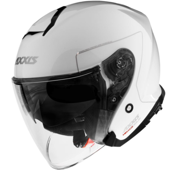Casco jet Axxis, Mirage SV Solid, bianco lucido