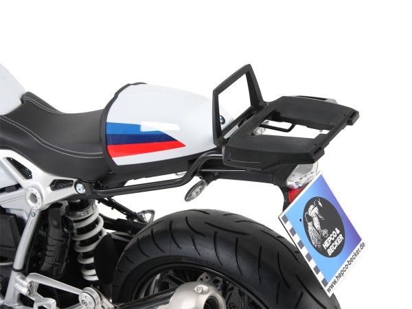 Porta bauletto Alurack nero per BMW R nineT Racer (17-20) Hepco & Becker