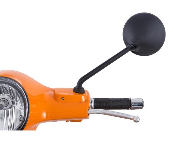 Specchio per Vespa LX/​LXV/​S/​GTS/​GTS Super/​GTV/​GT 60/​GT/​GT L 50-300ccm, nero opaco, sinistro