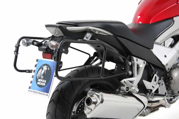 Portavaligie laterale Lock-it nero per Honda VFR 800 X Crossrunner (11-14) Hepco & Becker