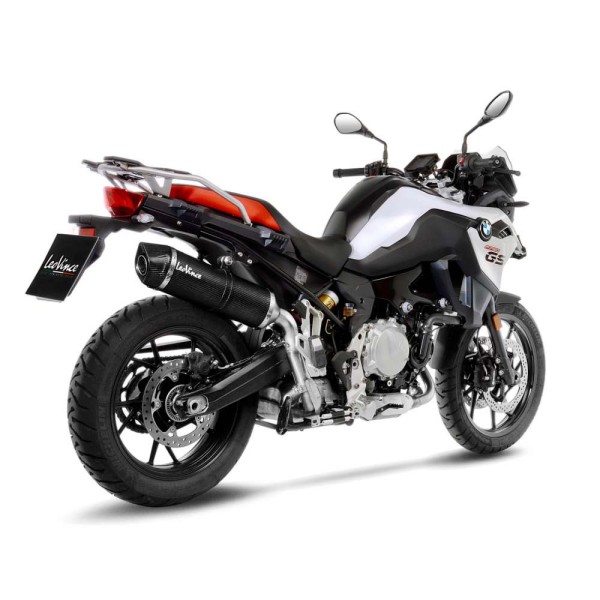 Sistema di scarico LeoVince LV One Evo per BMW F 750 GS /F 850 GS, carbonio, slip on, Euro4+5, certificato E