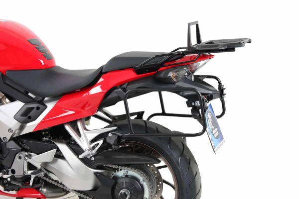 Portavaligie laterale Lock-it nero per Honda VFR 800 F (14-20) Hepco & Becker