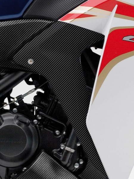 Kit fianchetti laterali originali Honda CBR125R, carbon look