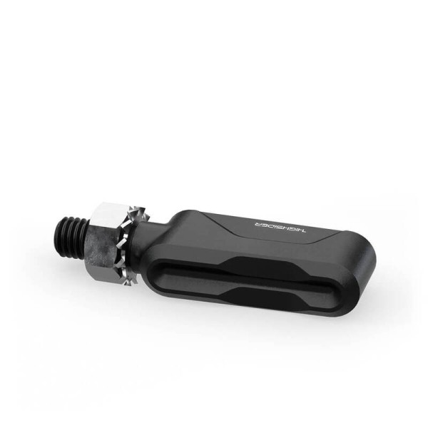 HIGHSIDER Pro Esagano-RS Indicatore di direzione a LED nero / lente grigio fumo (coppia), anteriore e posteriore