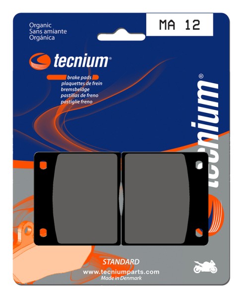 Pastiglie freno organiche Tecnium Street - MA12