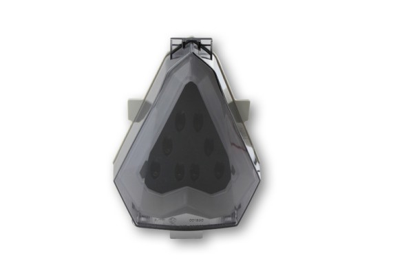 HIGHSIDER fanale posteriore intelligente a LED nero stile Yamaha, omologato E (1 pezzo)
