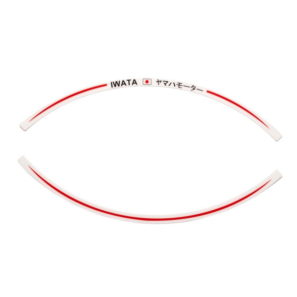 Adesivi Yamaha RIM (Set) Rosso Nero Bianco