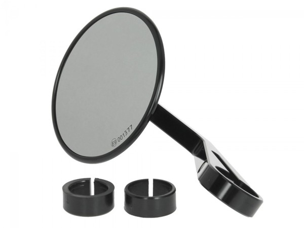 Specchietto terminale manubrio per Vespa sinistro o destro, nero, Highsider Montana