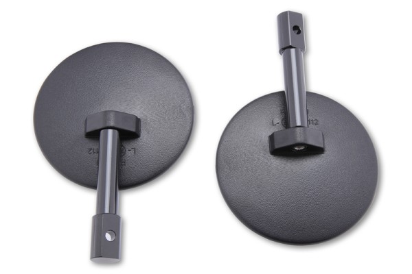 HIGHSIDER Specchio intelligente per manubrio SuperBike nero (coppia)
