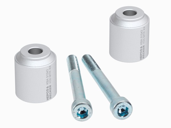 Riser manubrio argento H=30 mm per BMW F 700 GS Hepco & Becker