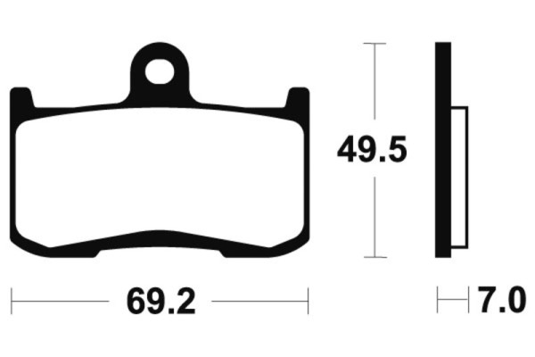 Pastiglie freno Tecnium MTR282 in metallo sinterizzato
