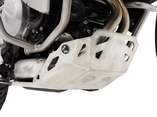 Piastra di protezione motore argento per BMW F 850 GS Adventure Hepco & Becker