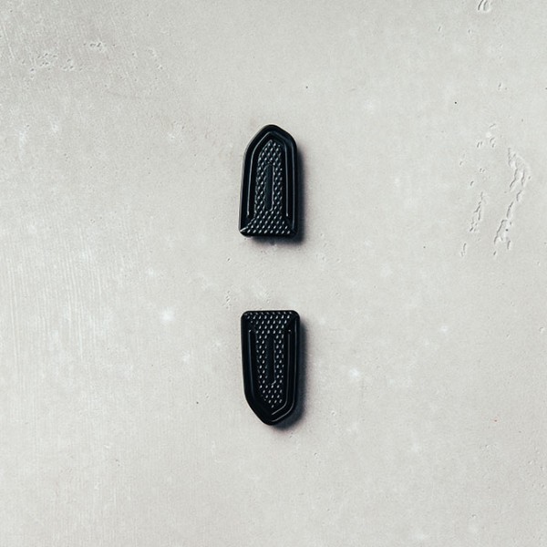 Copripiedi, Dark Rider, alluminio, nero per Moto Guzzi V7 III/ V9 Bobber/ V9 Roamer