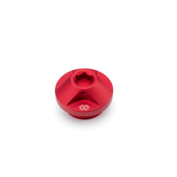 Tappo di riempimento dell'olio in metallo rosso per Yamaha MT 125 / MT-03 / MT-07 / Tracer 700 / GT / YZF-R3