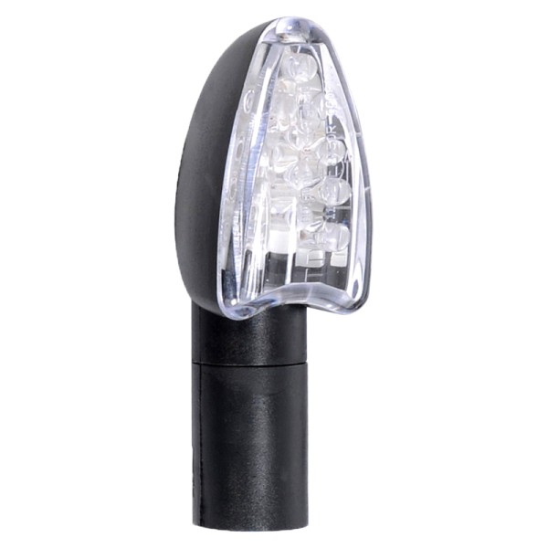 Oxford Signal 15 LED alloggiamento indicatore nero / lente trasparente (coppia), anteriore e posteriore