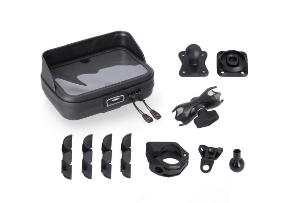 SW-Motech Kit di montaggio Navi T-Lock con custodia Navi per Honda XL 750 Transalp - SW Motech