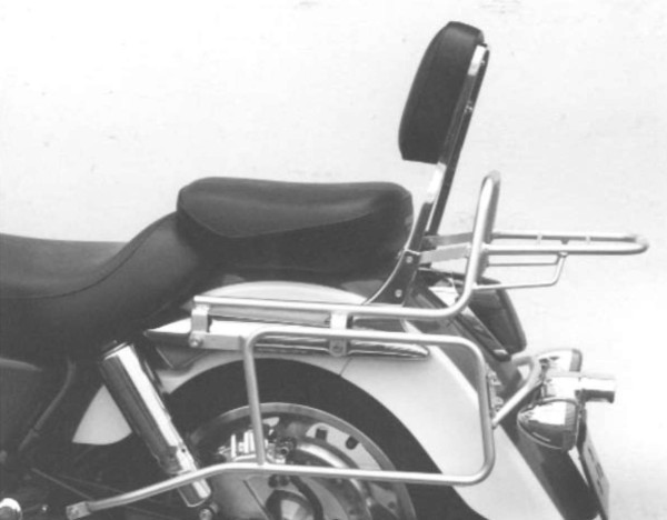 Portavaligie laterale imbullonato cromato per Honda F6C Custom (97-03) Hepco & Becker