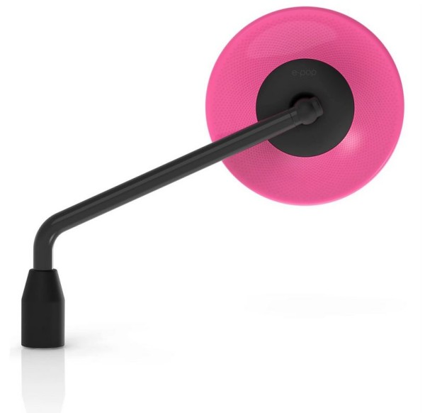 Specchio RIZOMA E-POP per Vespa destra o sinistra, nero/rosa