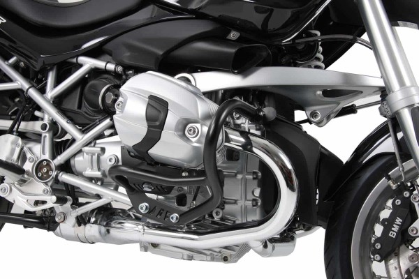 Protezione motore nera per BMW R 1200 R (11-14) Hepco & Becker