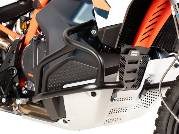 Protezione motore nera per KTM 890 Adventure / R (23-) Hepco & Becker