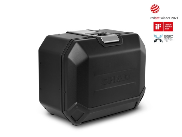 Valigia laterale Shad Terra TR47, destra, alluminio nero, 47 l