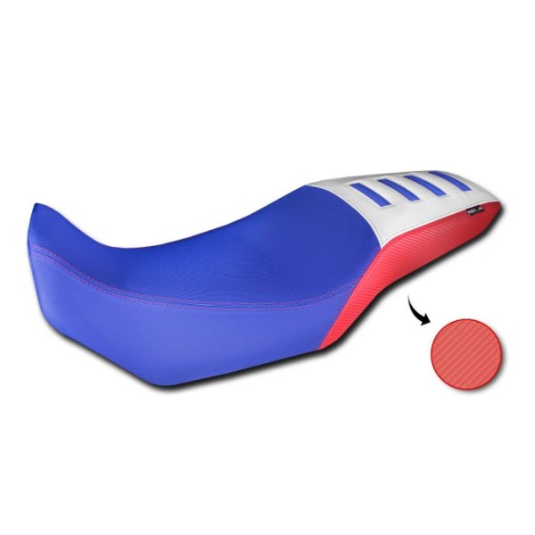 Coprisella per Honda XL 750 Transalp, blu / rosso / bianco