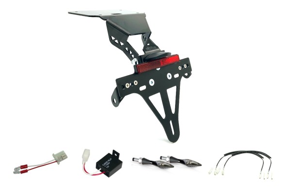 alpha Technik Kennzeichenhalter-Blinker-Kit X-LED für YZF-R3 / MT03 Modelljahr 2016-2019 (Hinten)