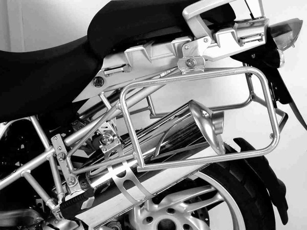 Portavaligie laterale Lock-it argento per BMW R 1200 GS Adventure (06-13) Hepco & Becker