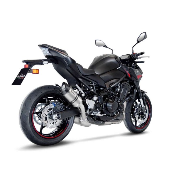 Sistema di scarico LeoVince LV Pro per Kawasaki Z 900, acciaio inox argento, slip on, certificato E