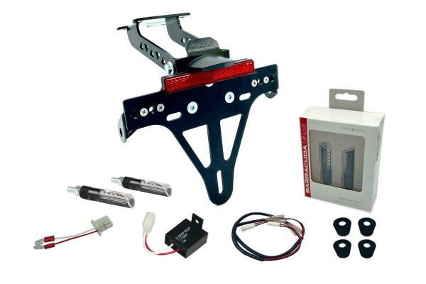 Porta targa (con indicatori di direzione Barracuda anteriori e posteriori) per Yamaha YZF-125R (19-)
