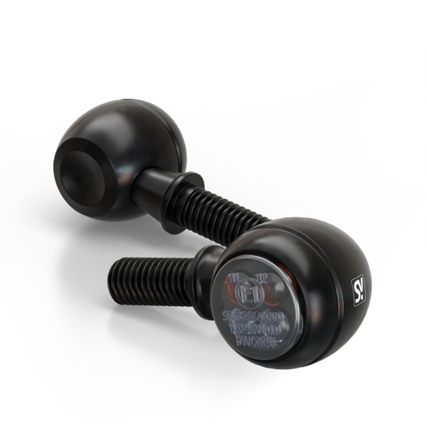 HIGHSIDER smart Circula-S fanale posteriore, luce freno, indicatore di direzione nero/tinta 3in1, omologato E (coppia)