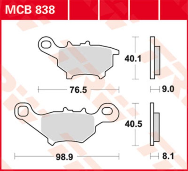Pastiglie freno TRW Lucas MCB563