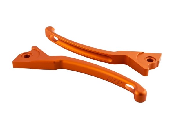 Set leve freno sportive per Vespa, destra e sinistra, arancio opaco