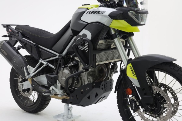 Barra paracolpi nera per Aprilia Tuareg 660