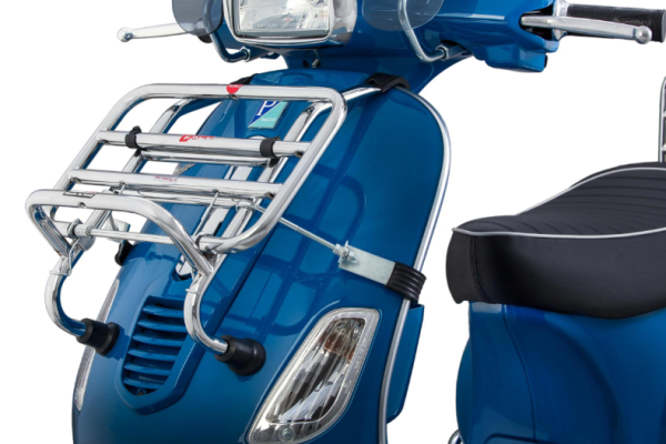 Portapacchi anteriore per Vespa S 50-150cc, pieghevole, cromato