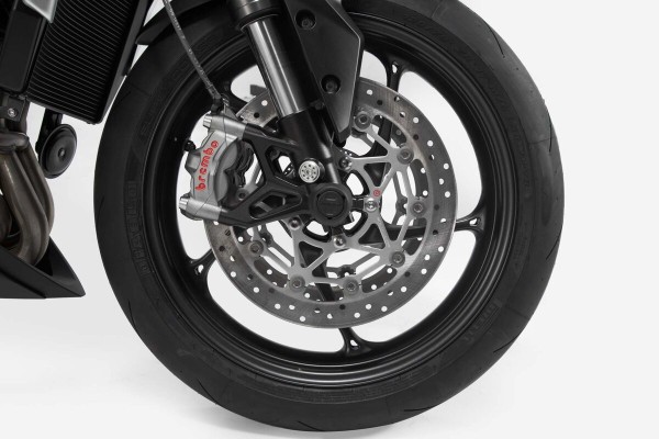 SW-Motech Kit paracolpi per asse anteriore nero per BMW G 310 R /GS - SW Motech