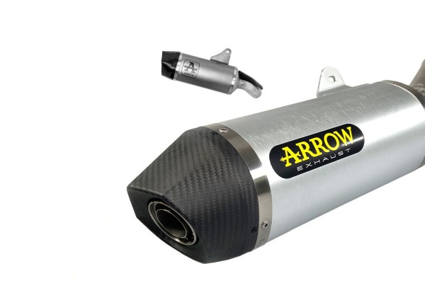 Scarico ARROW INDY RACE in alluminio per Moto Guzzi V100 Mandello