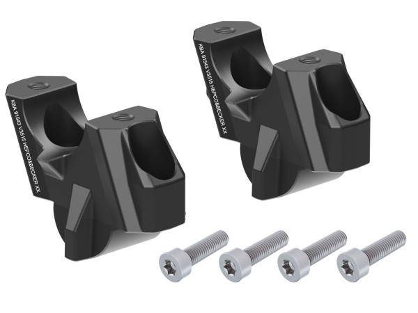 Riser manubrio H=35 mm con offset posteriore di 15 mm per BMW M 1000 R (23-) Hepco & Becker