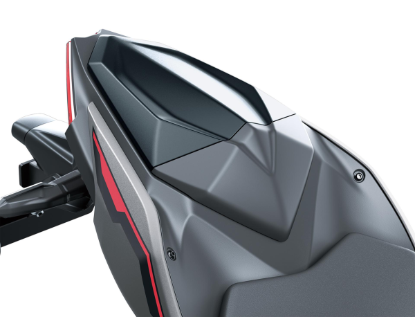 Coprisedile passeggero Metallic Flat Spark Black (739) per Kawasaki Ninja 500 SE / Z 500 Original