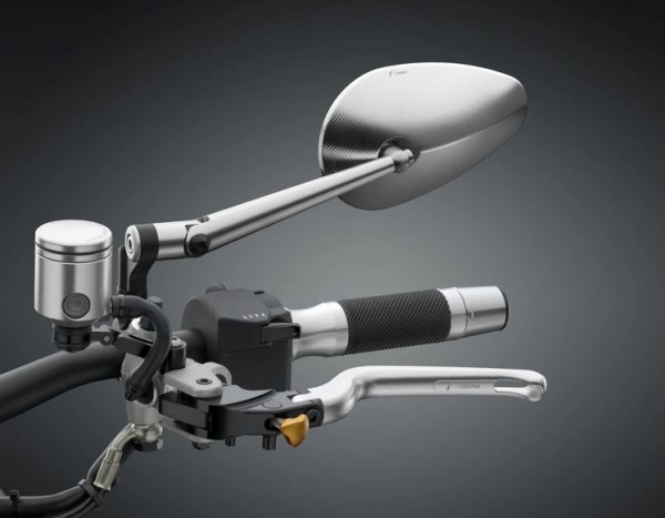 Specchio RIZOMA "RADIAL RS" destro o sinistro per Vespa, anodizzato argento