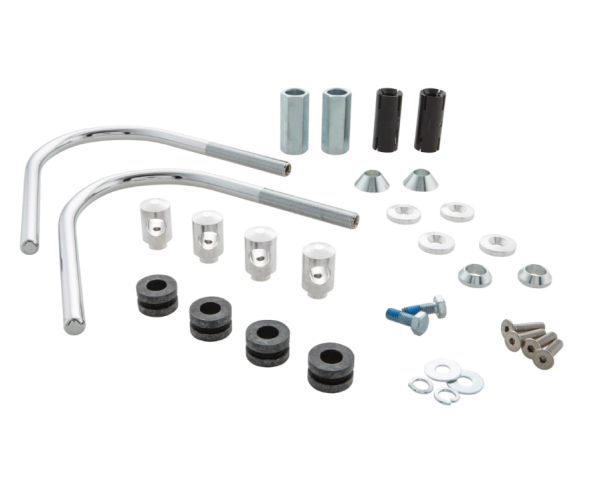 Materiale di montaggio Flyscreen per Vespa GTS/GTS Super/GT/GT L 125-300cc, argento