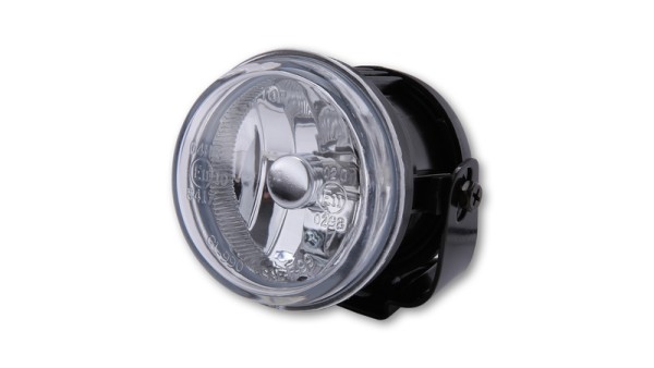 Fendinebbia intelligente HIGHSIDER nero rotondo, omologato E (1 pezzo)