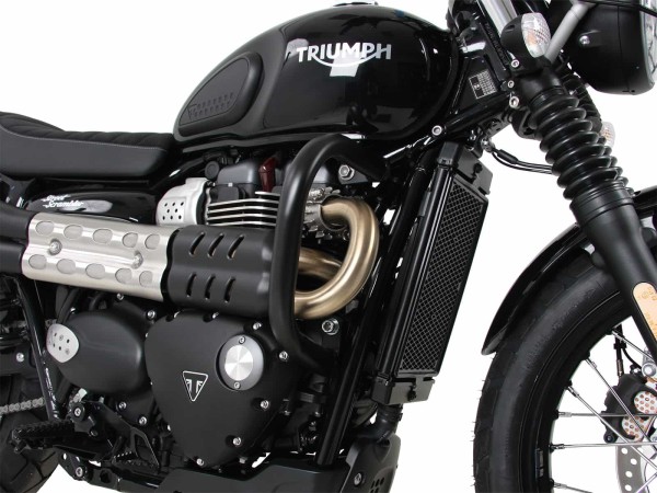 Protezione motore nera per Triumph Street Srcambler / Scrambler 900 (17-) Hepco & Becker