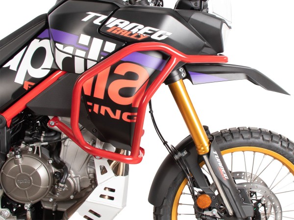Protezione serbatoio rosso per Aprilia Tuareg 660 Rally (25-) Hepco & Becker