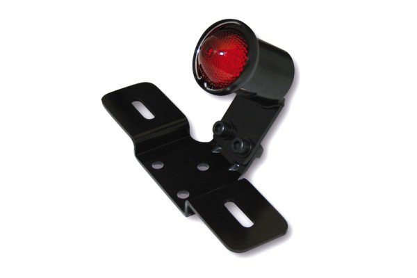 HIGHSIDER smart Old School Tipo 3 LED Luce posteriore con supporto per targa nero omologato E (1 pezzo)