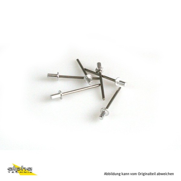 ARROW Niete, Alu, d=3,2 mm Länge 8,9 mm
