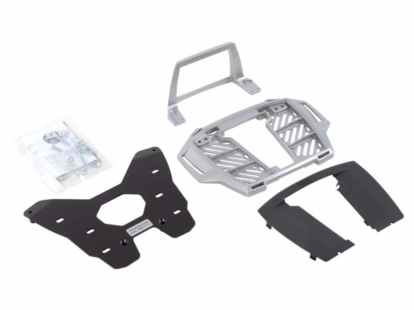 Portavaligie Alurack per portapacchi originale argento per BMW R 1250 GS (19-23) Hepco & Becker