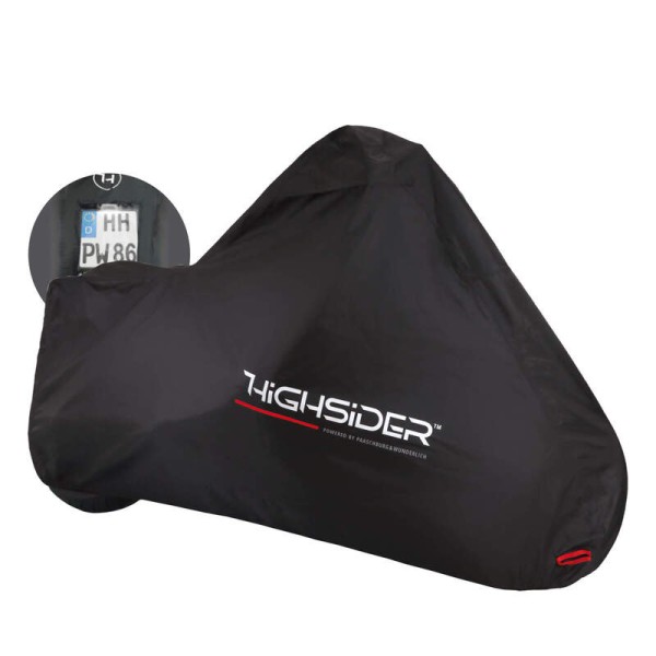 HIGHSIDER pro telone da esterno nero M, con finestra per targa (1 pezzo)