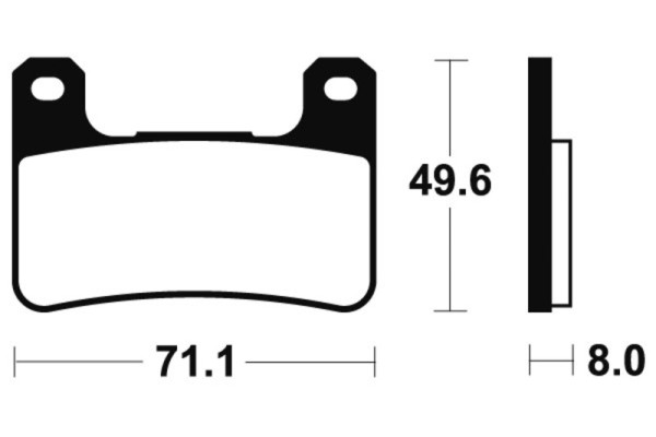 Pastiglie freno Tecnium MTR306 in metallo sinterizzato