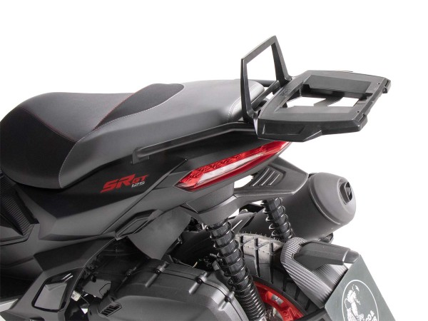 Porta bauletto Alurack nero per Aprilia SR GT 125 /200 /Sport (22-) Hepco & Becker